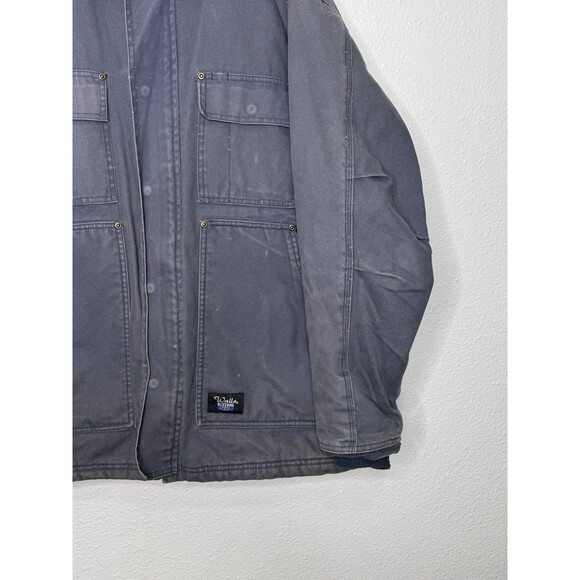 VTG Walls Blizzard Pruf Canvas Jacket Mens Large Chore Barn Work Distressed Coat - Picture 6 of 16
